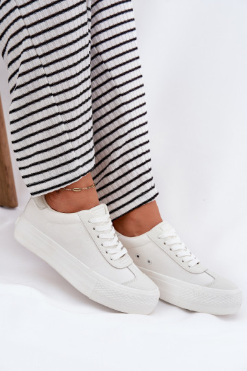 Freizeitschuhe mit einer Plattform Big Star RR274337 Zueiße Farbe 2