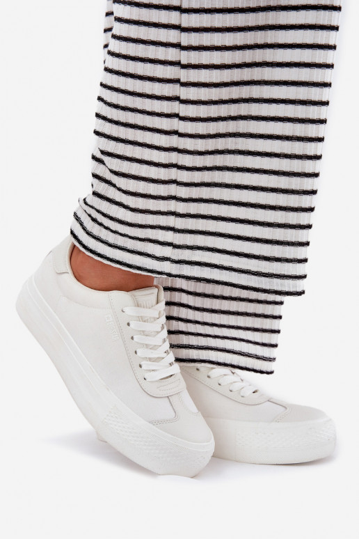 Freizeitschuhe mit einer Plattform Big Star RR274337 Zueiße Farbe Freizeitschuhe mit einer Plattform Big Star RR274337 Zueiße Farbe