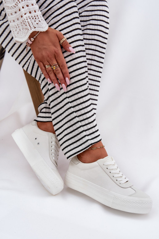 Freizeitschuhe mit einer Plattform Big Star RR274337 Zueiße Farbe Freizeitschuhe mit einer Plattform Big Star RR274337 Zueiße Farbe