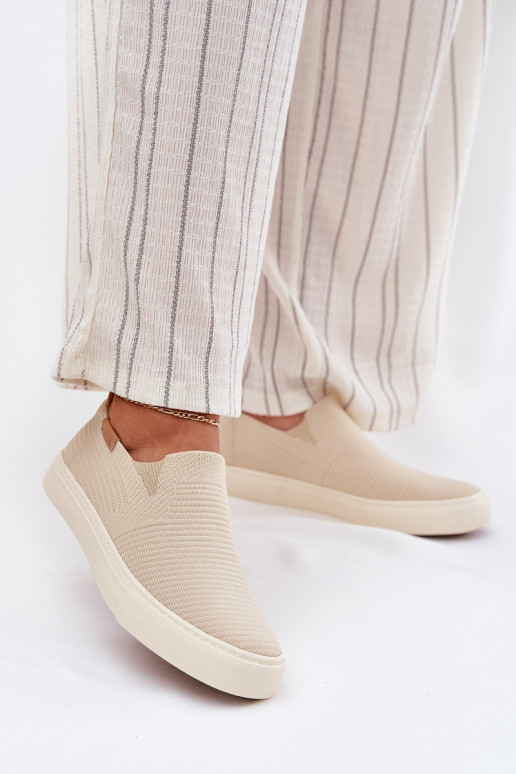 Freizeitschuhe Slip-On Big Star RR274721 Beige Freizeitschuhe Slip-On Big Star RR274721 Beige