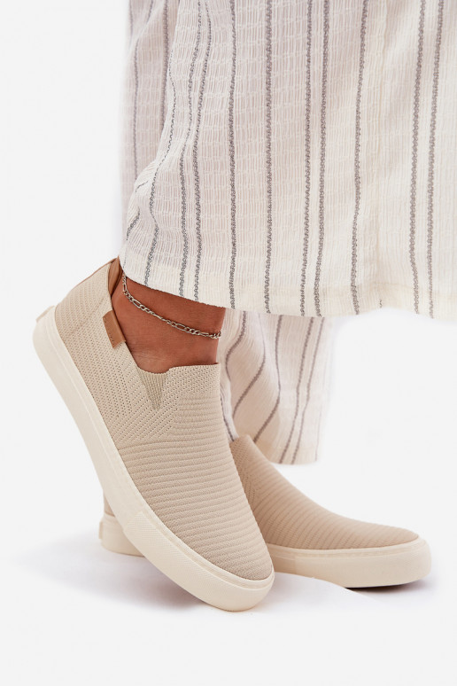 Freizeitschuhe Slip-On Big Star RR274721 Beige Freizeitschuhe Slip-On Big Star RR274721 Beige