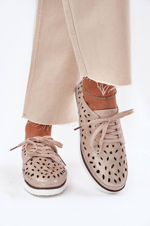 Schuhe Haut Feminin S.Barski LR51-611 goldene Farbe Schuhe Haut Feminin S.Barski LR51-611 goldene Farbe