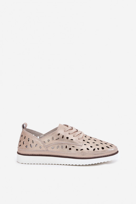 Schuhe Haut Feminin S.Barski LR51-611 goldene Farbe Schuhe Haut Feminin S.Barski LR51-611 goldene Farbe