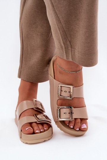Feminin Hausschuhe Glatt Duftend ZAXY NN285092 Beige 2