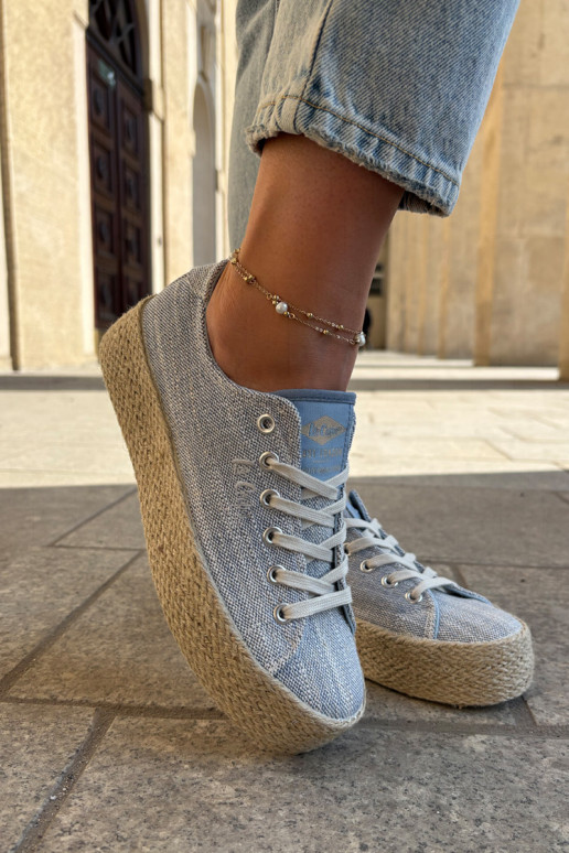 Freizeitschuhe mit einer Plattform Mit Zopf Lee Cooper LCIN-25-02-3283 blaue Farbe Freizeitschuhe mit einer Plattform Mit Zopf Lee Cooper LCIN-25-02-3283 blaue Farbe