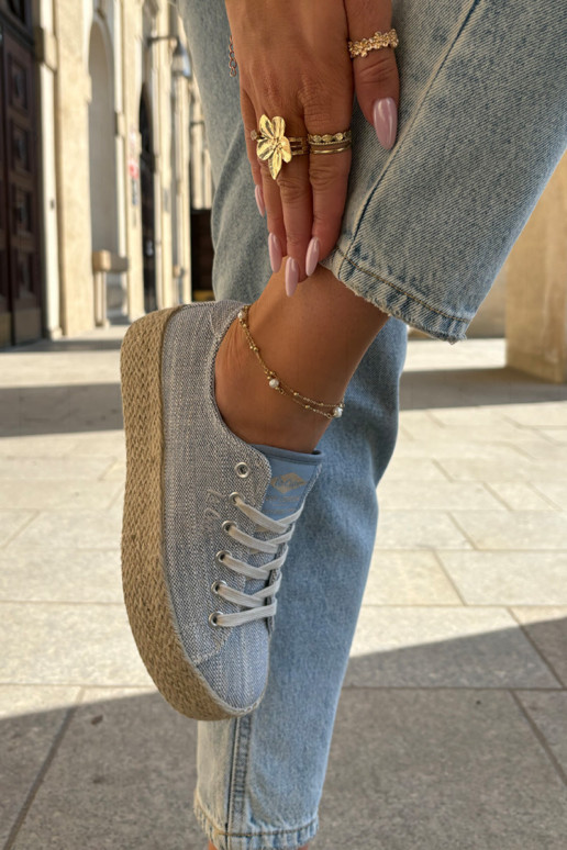 Freizeitschuhe mit einer Plattform Mit Zopf Lee Cooper LCIN-25-02-3283 blaue Farbe Freizeitschuhe mit einer Plattform Mit Zopf Lee Cooper LCIN-25-02-3283 blaue Farbe