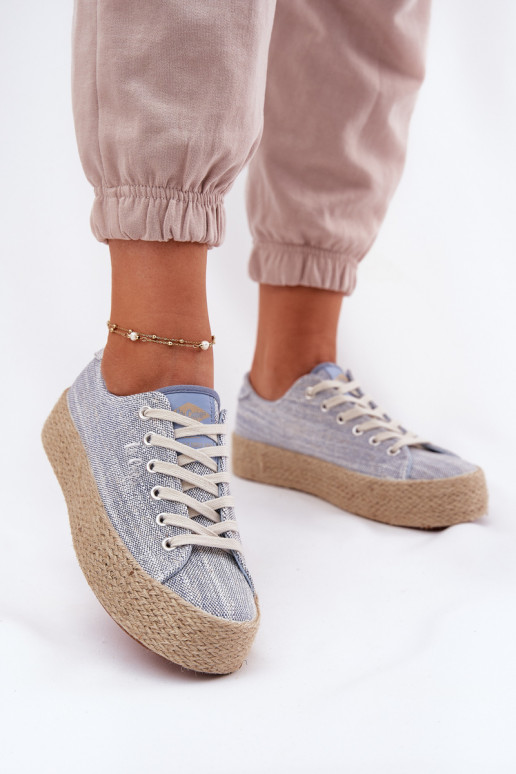 Freizeitschuhe mit einer Plattform Mit Zopf Lee Cooper LCIN-25-02-3283 blaue Farbe Freizeitschuhe mit einer Plattform Mit Zopf Lee Cooper LCIN-25-02-3283 blaue Farbe