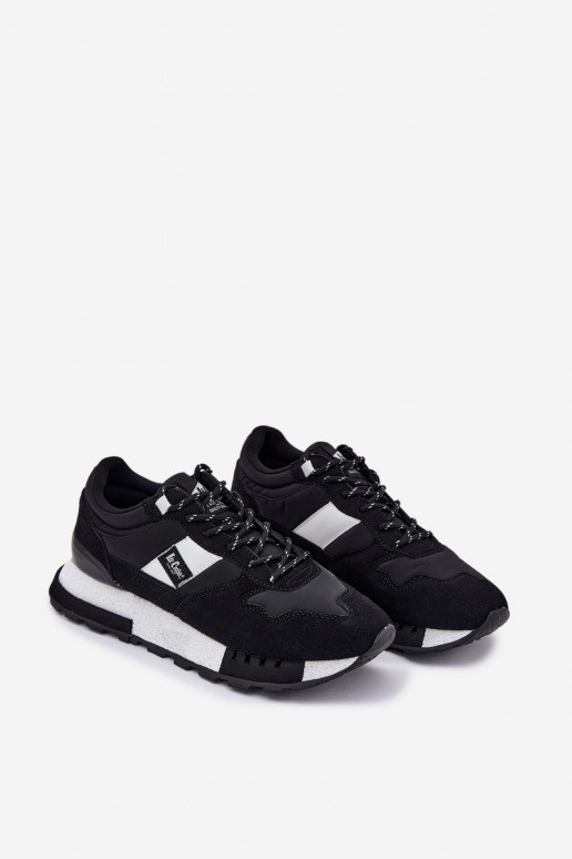 Sneakers Stilvollllschuhe Männlich mit einer Plattform Lee Cooper LCJ-25-03-3378M schZuarze Farbe Sneakers Stilvollllschuhe Männlich mit einer Plattform Lee Cooper LCJ-25-03-3378M schZuarze Farbe