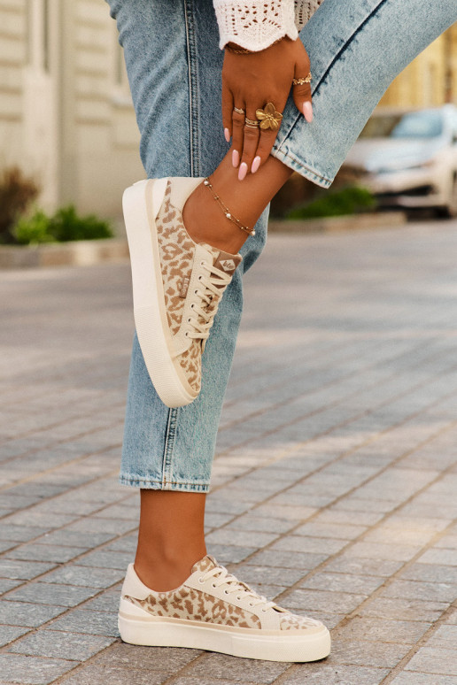 Niedrig Freizeitschuhe mit Leopardenfellmuster Lee Cooper LCIN-25-02-3330L Beige Niedrig Freizeitschuhe mit Leopardenfellmuster Lee Cooper LCIN-25-02-3330L Beige
