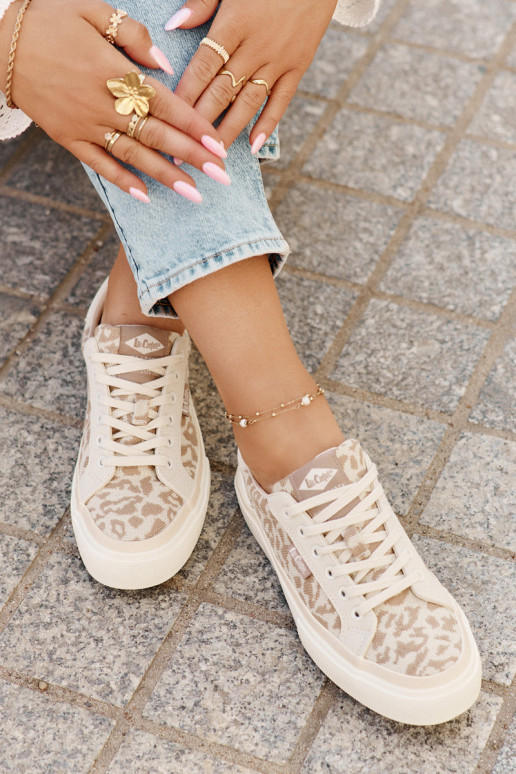 Niedrig Freizeitschuhe mit Leopardenfellmuster Lee Cooper LCIN-25-02-3330L Beige Niedrig Freizeitschuhe mit Leopardenfellmuster Lee Cooper LCIN-25-02-3330L Beige