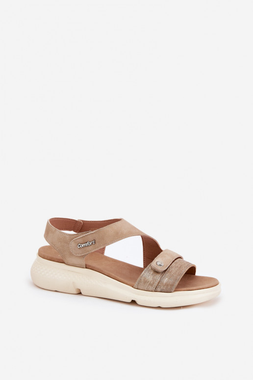 Damensandalen Auf einem Keil Beige Es mussroriella Damensandalen Auf einem Keil Beige Es mussroriella