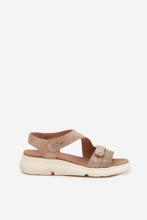 Damensandalen Auf einem Keil Beige Es mussroriella Damensandalen Auf einem Keil Beige Es mussroriella