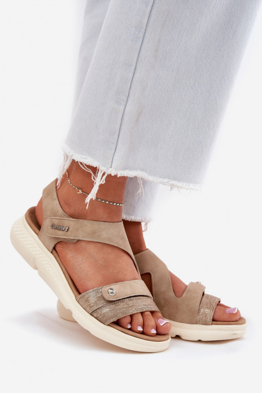 Damensandalen Auf einem Keil Beige Es mussroriella Damensandalen Auf einem Keil Beige Es mussroriella