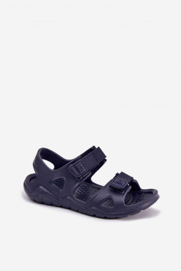 Leichte Hausschuhe Sandalen Kindisch Big Star RR374512 Dunkelblau