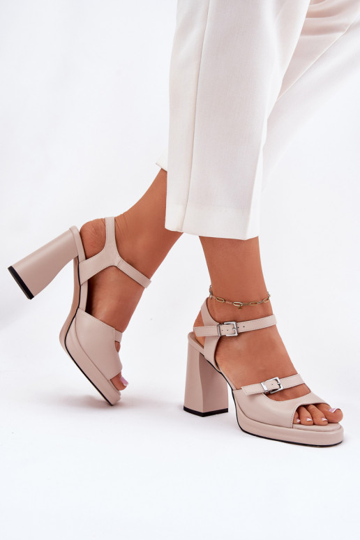 Haut Damen-Sandalen mit hohen Absätzen Vinceza 77110 Beige Haut Damen-Sandalen mit hohen Absätzen Vinceza 77110 Beige