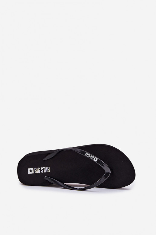 Hausschuhe Hausschuhe Feminin Auf einem Keil Big Star RR274A549 schZuarze Farbe