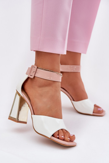 Lackierte Sandalen für Damen mit Absätzen Vinceza 20266 Zueiße Farbe 2