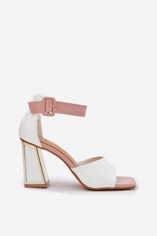 Lackierte Sandalen für Damen mit Absätzen Vinceza 20266 Zueiße Farbe