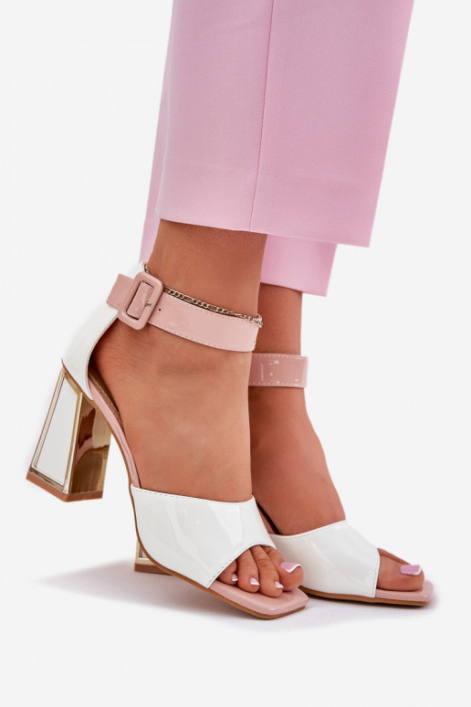 Lackierte Sandalen für Damen mit Absätzen Vinceza 20266 Zueiße Farbe