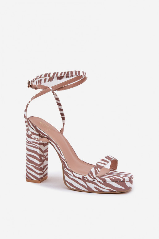 Damensandalen Aufzeichnen Z mit Streifenem Zebra Fevenne Damensandalen Aufzeichnen Z mit Streifenem Zebra Fevenne