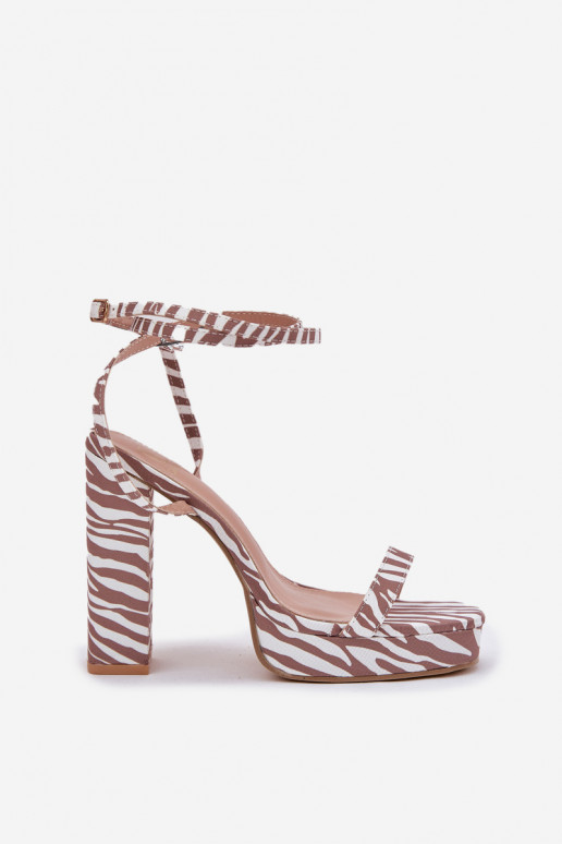 Damensandalen Aufzeichnen Z mit Streifenem Zebra Fevenne Damensandalen Aufzeichnen Z mit Streifenem Zebra Fevenne