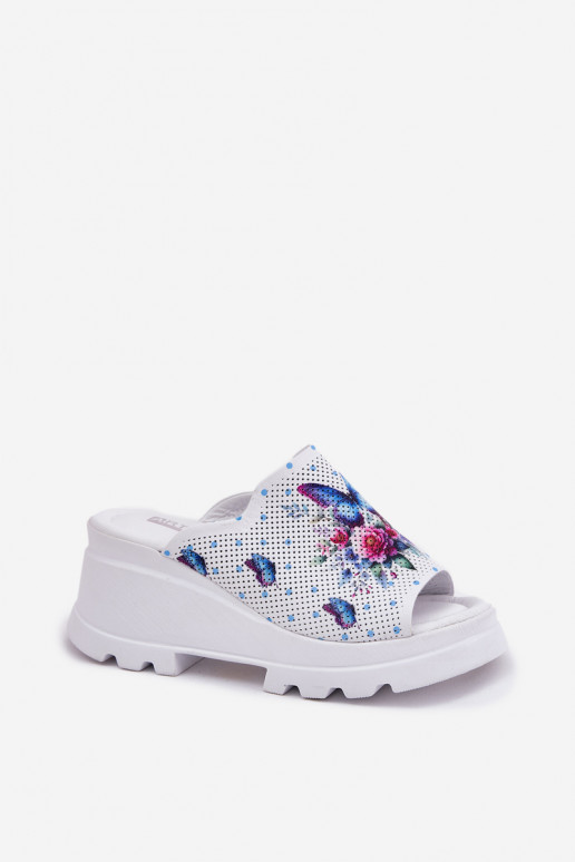 Lederhausschuhe Feminin Auf einem Keil Artiker 56C0428 Zueiße Farbe