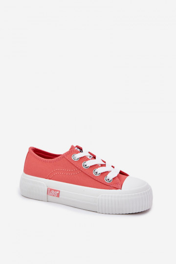 Korallenfarbene Kinder-Sportschuhe, LEE ISLA C LOIN JR 50251058