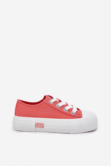 Korallenfarbene Kinder-Sportschuhe, LEE ISLA C LOIN JR 50251058 2