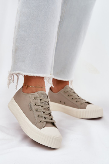 Freizeitschuhe mit einer Plattform Big Star RR274779 graue Farbe