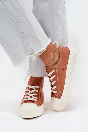 Orange Freizeitschuhe mit Plateausohle, Big Star RR274778 2