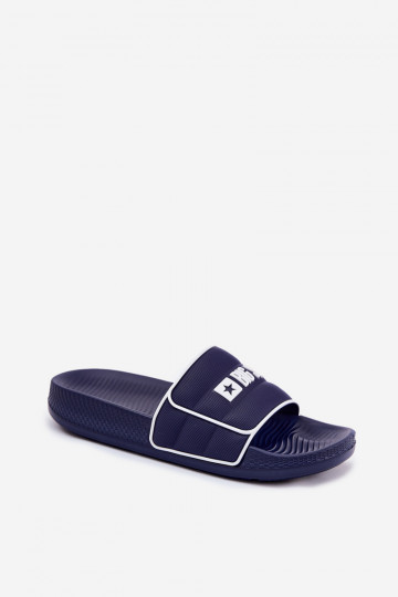 Dunkelblaue Herren Pantoletten, Big Star RR174A045