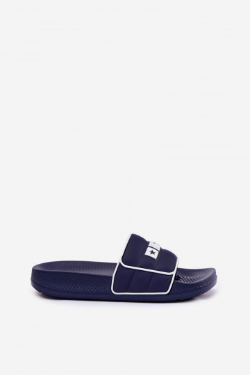 Dunkelblaue Herren Pantoletten, Big Star RR174A045 2