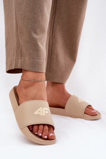 Damenhausschuhe 4F 4FRMM00FSLIF010-83S Beige 2