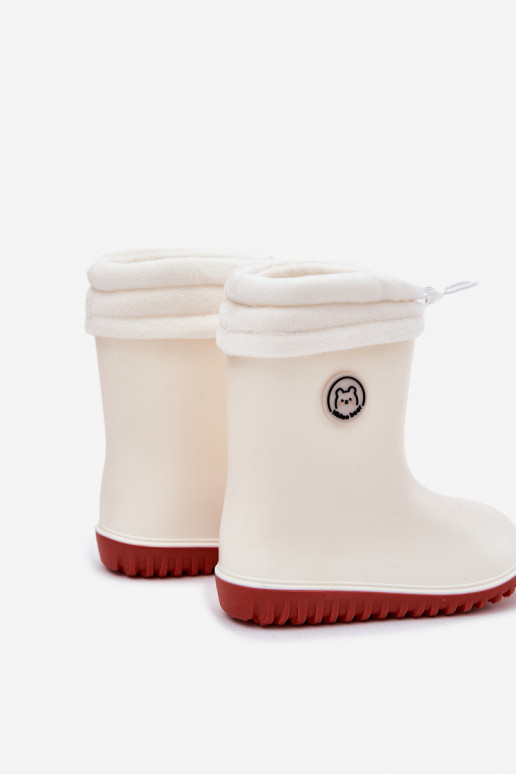 Gummistiefel Kindisch Z AufZuärmenem elfenbeinfarbe Odirisse