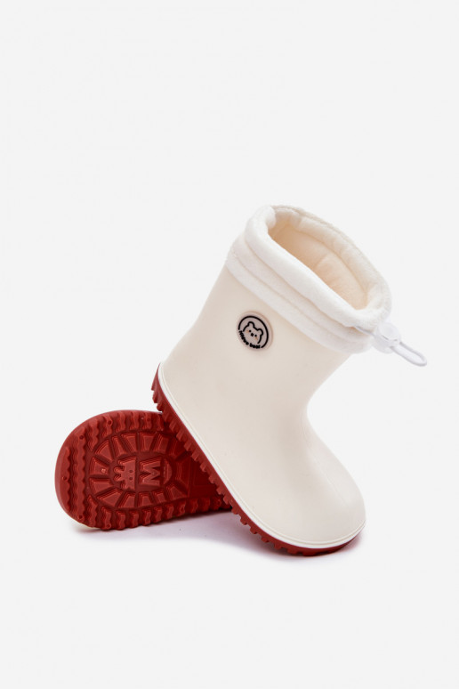 Gummistiefel Kindisch Z AufZuärmenem elfenbeinfarbe Odirisse