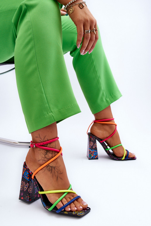 Modisch Sandalen mit hohen Absätzen Verschiedene Farben Josette