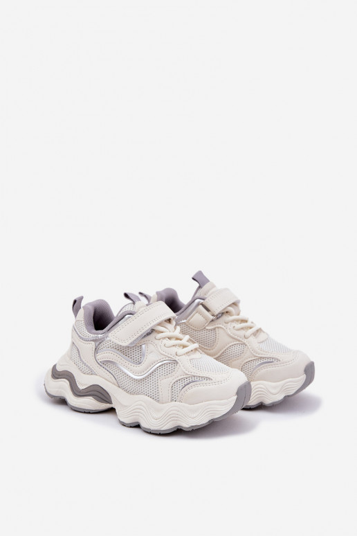 Sneakers Stilvollllschuhe Kindisch Auf dicker Sohle Zueiße Farbe Lianees