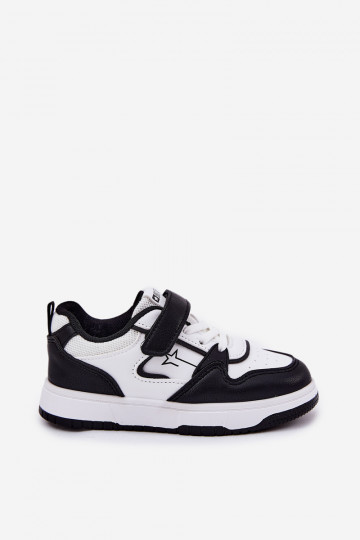 Schwarz-weiße Kinder-Sportschuhe, Big Star RR374052 2
