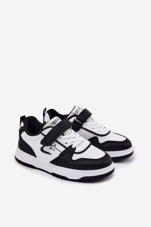  Sneakers Stilvollllschuhe Kindisch Big Star RR374052 INeiß-schZuarze Farbe