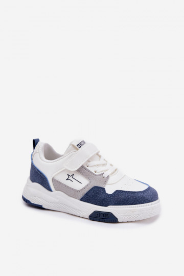 Sneakers Stilvollllschuhe Kindisch Big Star RR374053 INeiß-blaue Farbe