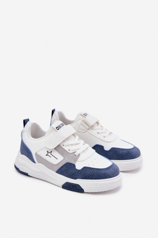  Sneakers Stilvollllschuhe Kindisch Big Star RR374053 INeiß-blaue Farbe