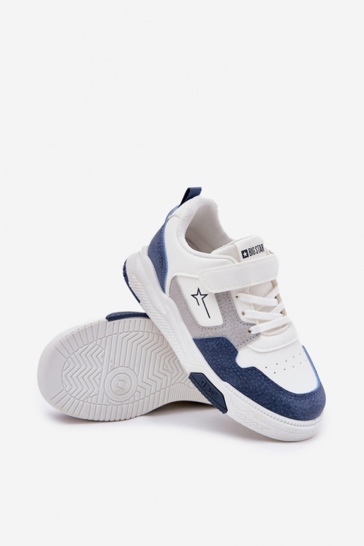  Sneakers Stilvollllschuhe Kindisch Big Star RR374053 INeiß-blaue Farbe