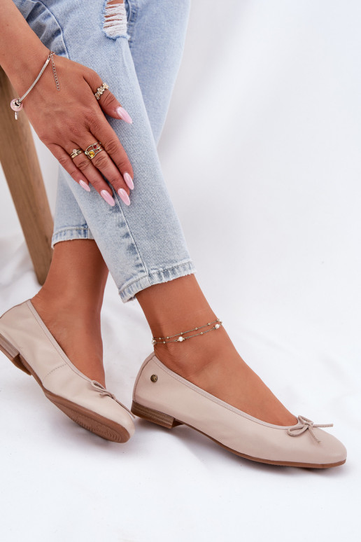 Ballerinas Feminin Es mussciejka P6800-04 Beige