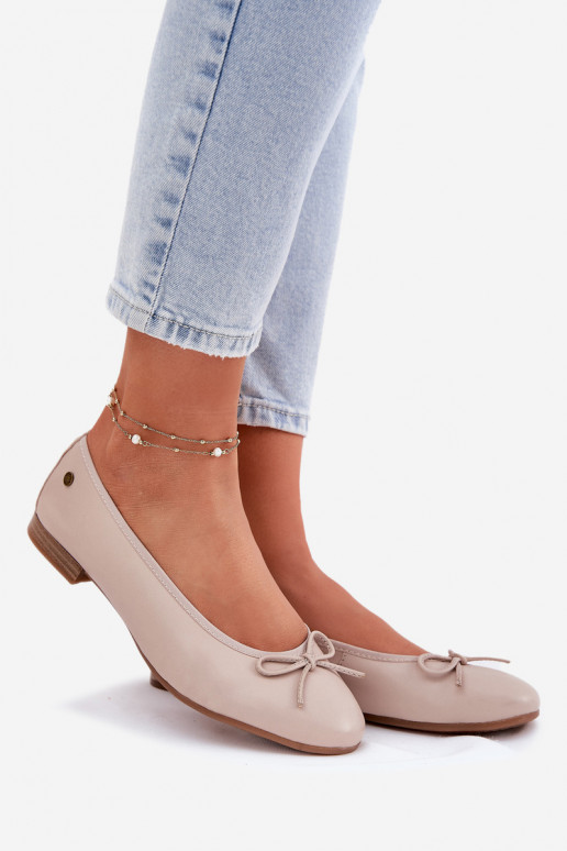 Ballerinas Feminin Es mussciejka P6800-04 Beige