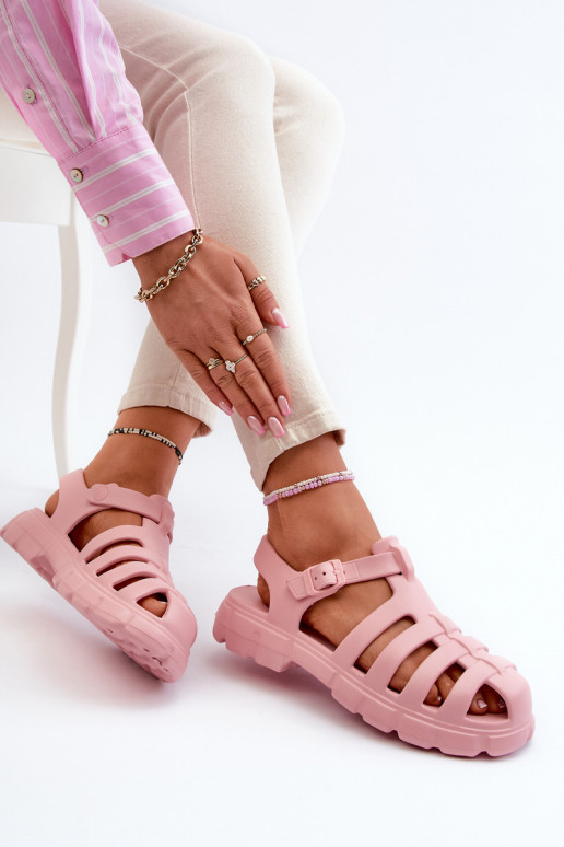 Feminin Leichte Hausschuhe Sandalen pinke Farbe Gasaria