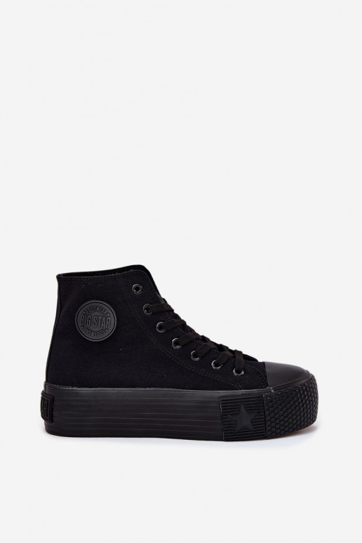 Freizeitschuhe mit einer Plattform Big Star RR274742 schZuarze Farbe Freizeitschuhe mit einer Plattform Big Star RR274742 schZuarze Farbe