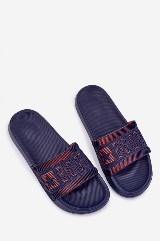 Männlich Hausschuhe Big Star RR174A052 Dunkelblau