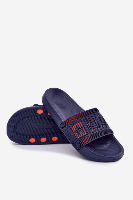 Männlich Hausschuhe Big Star RR174A052 Dunkelblau