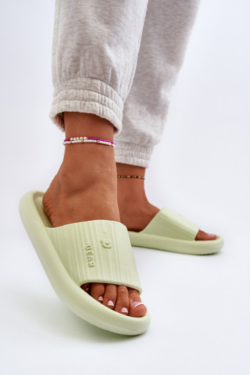 Hausschuhe Leichte Hausschuhe Feminin  grüne Farbe Fenicva