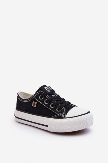 Klassische Freizeitschuhe für Kinder Big Star DD374163 in der Farbe Schwarz